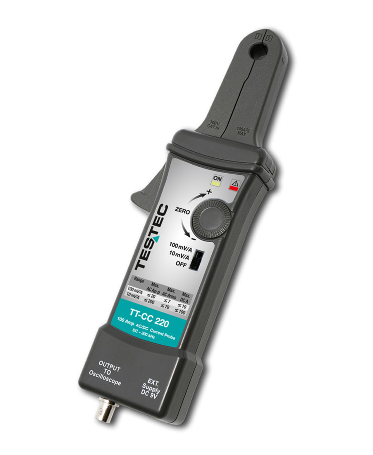 Testec TT-CC 550 AC/DC current probe 5 A – 50 A