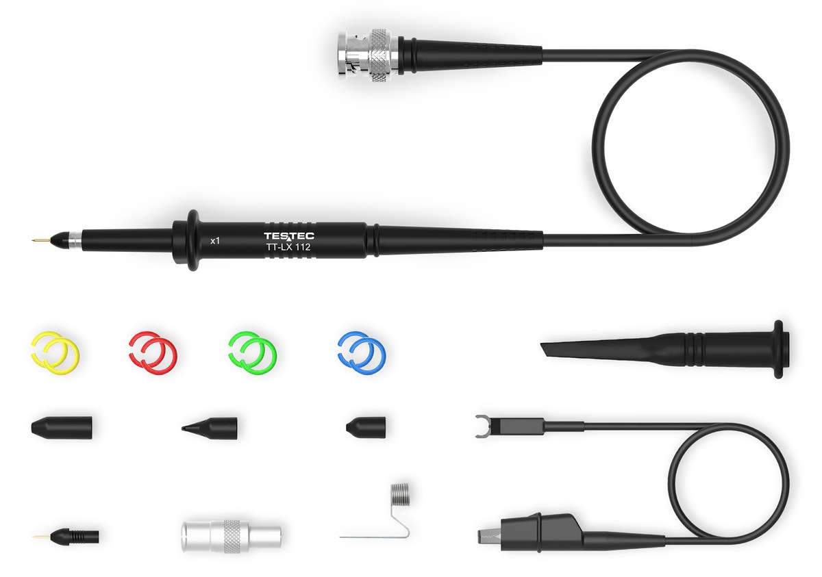 Testec TT-LF 112 passive oscilloscope probe x1 / 25 MHz