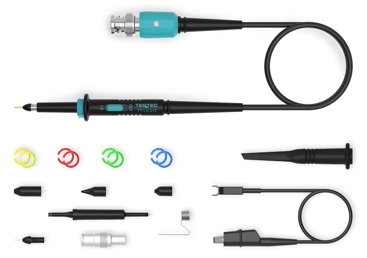 Testec TT-LF 312 passive oscilloscope probe x1 / x10 / 150 MHz
